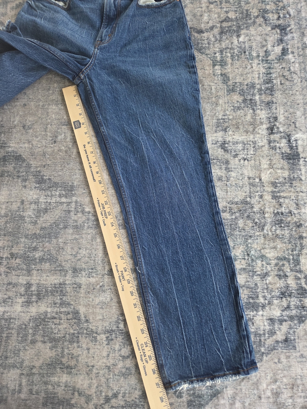 Abercrombie & Fitch Dark Blue Denim 90s Straight Ultra High Rise - Picture 6 of 9